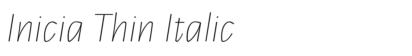 Inicia Thin Italic